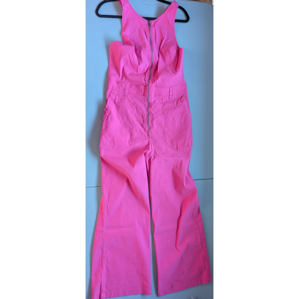 NWD Anthropologie Maeve The Naomi Workwear Jumpsuit Size 14 Pink $MD451 - Picture 2 of 11